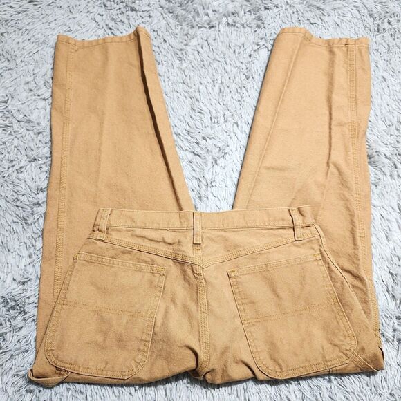 Rustler By Wrangler Mens 32X29 Brown Carpenter Jeans Straight Relaxed Fit Y2K - Picture 4 of 10